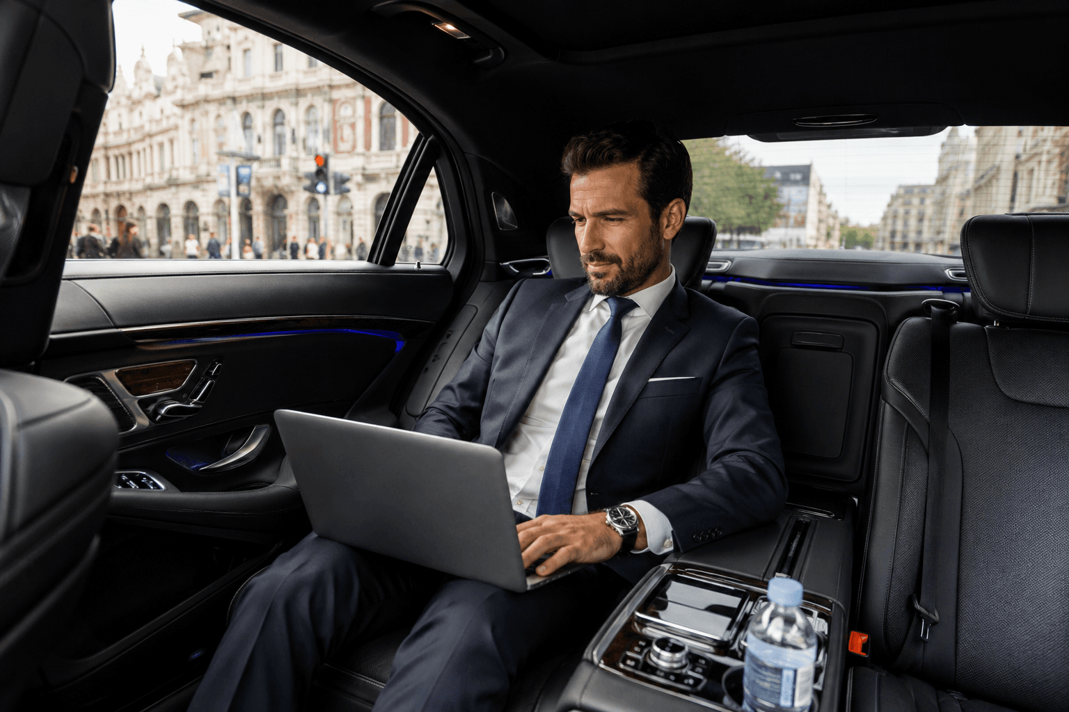Premium Brussels Airport naar Maastricht taxitransfer met professionele chauffeur